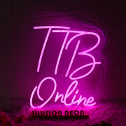 TTB Online Pink Neon Sign