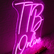 TTB Online Pink Neon Sign