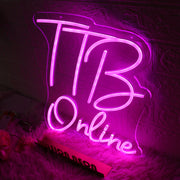 TTB Online Pink Neon Sign