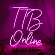 TTB Online Pink Neon Sign