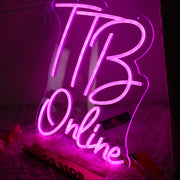 TTB Online Pink Neon Sign