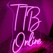 TTB Online Pink Neon Sign