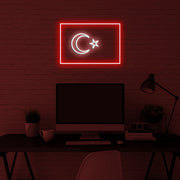 Turkey Flag Neon Sign