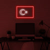 Turkey Flag Neon Sign