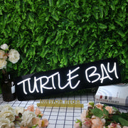 Turtle Bar White Neon Sign