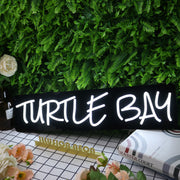 Turtle Bar White Neon Sign