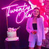 Twenty One Neon Sign