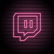 Twitch Logo Neon Sign