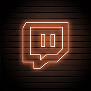 Twitch Logo Neon Sign