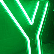 TY Green Custom Neon Sign