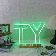 TY Green Custom Neon Sign