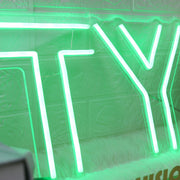 TY Green Custom Neon Sign