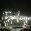 Tyapalooza White Neon Sign