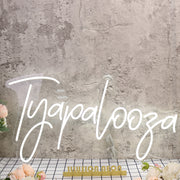 Tyapalooza White Neon Sign