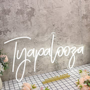 Tyapalooza White Neon Sign