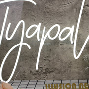 Tyapalooza White Neon Sign