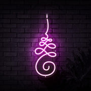 Unalome Yoga Symbol Neon Sign