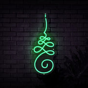 Unalome Yoga Symbol Neon Sign