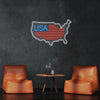 USA Map Flag Neon Sign MNC40573