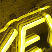 Valencia Key Yellow Neon Sign