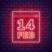 Valentines Day Date Neon Sign