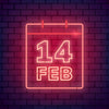 Valentines Day Date Neon Sign