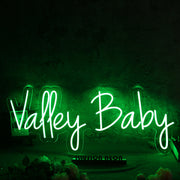 Valley Baby Green Neon Sign