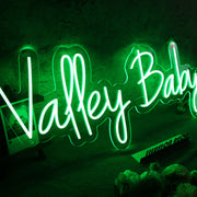 Valley Baby Green Neon Sign