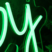 Valley Baby Green Neon Sign