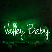 Valley Baby Green Neon Sign