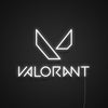 Valorant Logo Neon Sign