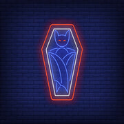 Vampire Coffin Neon Sign