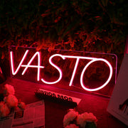 VASTO Red Neon Sign