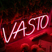 VASTO Red Neon Sign