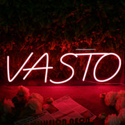 VASTO Red Neon Sign