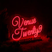 Venue Twenty Red Neon Sign