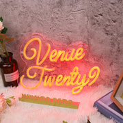 Venue Twenty Red Neon Sign