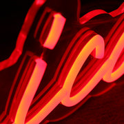 Veronica Orange Neon Sign