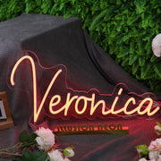 Veronica Orange Neon Sign