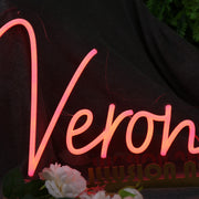 Veronica Orange Neon Sign