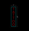 Vertical Tattoo Neon Sign