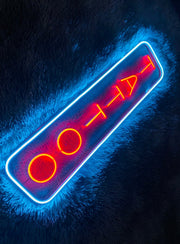 Vertical Tattoo Neon Sign