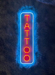 Vertical Tattoo Neon Sign