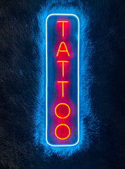 Vertical Tattoo Neon Sign