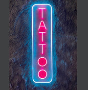 Vertical Tattoo Neon Sign