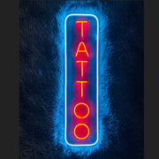 Vertical Tattoo Neon Sign