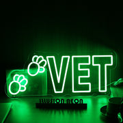 Vet Green Neon Sign