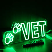 Vet Green Neon Sign