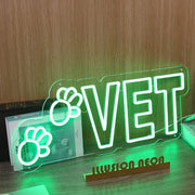 Vet Green Neon Sign