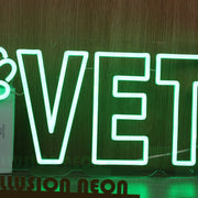 Vet Green Neon Sign